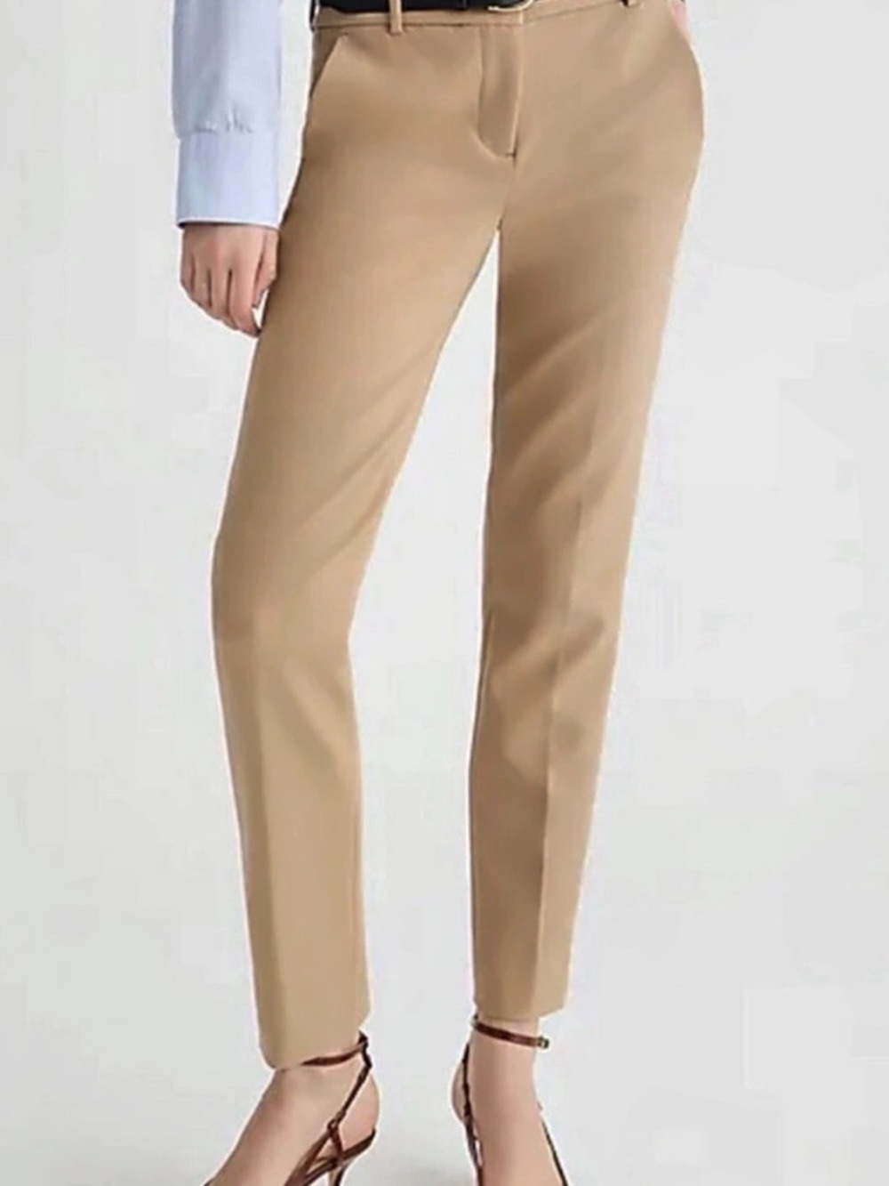 J.Crew Cameron Slim Full length Pant Trousers in Beige size O long/tall